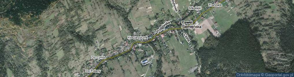 Zdjęcie satelitarne Radosna ul.